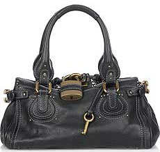 Chloe Paddington Black with Gold Hardware