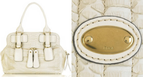 chloe python bay bag