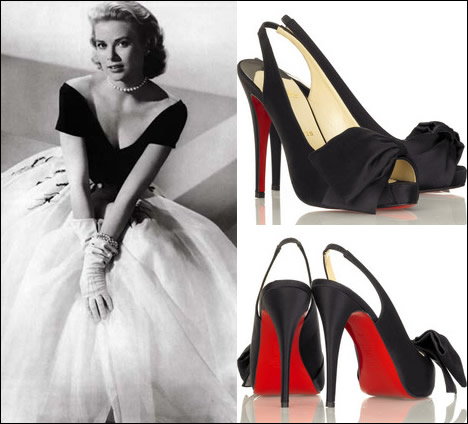 Christian Louboutin Very Noeud Slingbacks