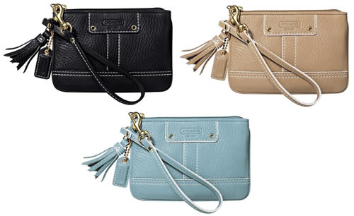 coach hamptons wristlet