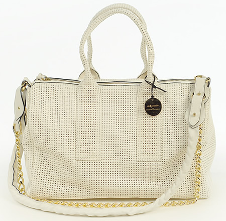 De Couture Perforated Leather Tote