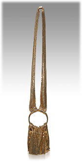 De Couture Metallic Shoulder Strap Handbag