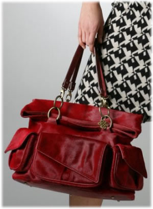 Diane von Furstenberg Red Convertible Bag
