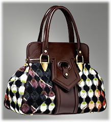 Emilio Pucci Tweed Turtle Print Tote Bag