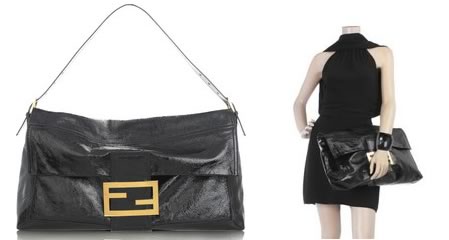 Fendi Patent Shoulder Bag