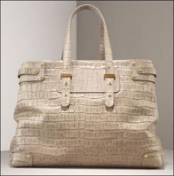 Giorgio Armani Croc-Embossed Tote