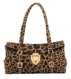 Prada Giraffe-Print Push-Lock Bag