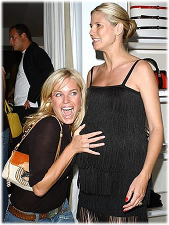 Heidi Klum and Rebecca Romijn