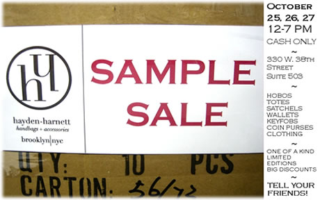 Hayden Harnett Sample Sale