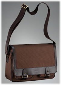 Hugo Boss Havana Canvas Messenger Bag