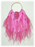 Ipa-Nima Cannes Taffeta Feather Bag