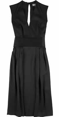 Issa Satin V-Neck Dress