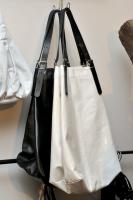 Jane August Kings Road, Black and White Shiny Leather ($770)