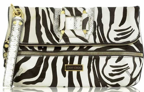 Jimmy Choo Marin Zebra Clutch