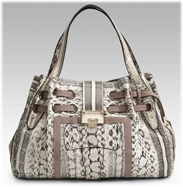 Jimmy Choo Ramona Snake and Suede Bag