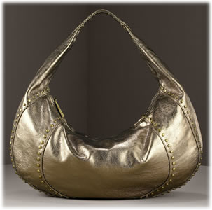 Kooba Chiara Metallic Leather Hobo