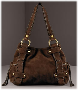 Kooba Sienna Suede Shoulder Bag