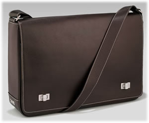 Lambertson Truex Brown Leather Mail Bag