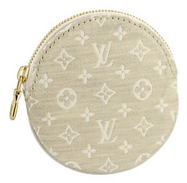 Louis Vuitton Monogram Mini Lin Porte Monnaie Rond