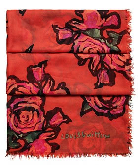 Louis Vuitton Monogram Roses Stole