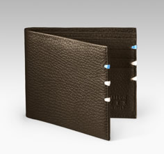 LT Pebbled Leather Billfold Wallet 