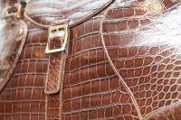 LT Florence in espresso croc detail shot