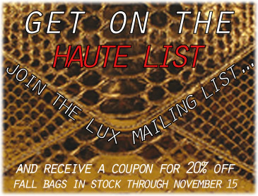lux couture mailing list