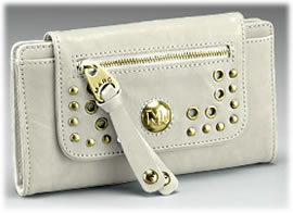 Marc by Marc Jacobs Eyelet Leather Flap Clutch