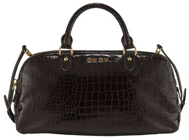 miu miu  croc satchel