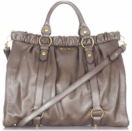 Miu Miu Gathered Leather Bag 