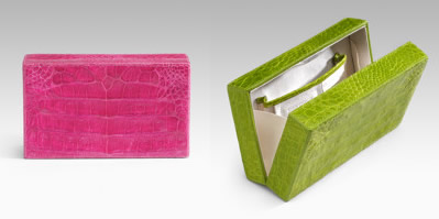 Nancy Gonzalez Crocodile Box Clutch