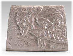 Nancy Gonzalez Silver Ring Lizard Clutch