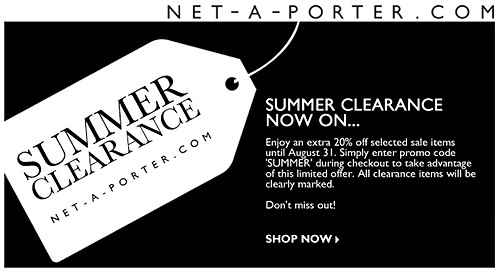 Net-A-Porter Sales Event