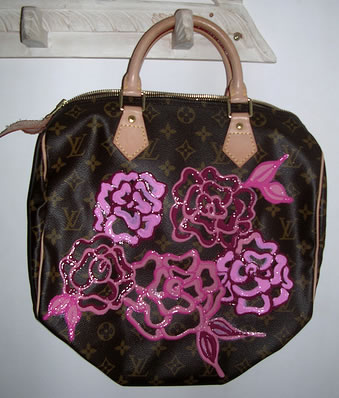 Painted Louis Vuitton Speedy