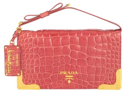 Prada Croc Clutch