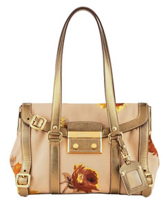 Prada Rose Print Satchel