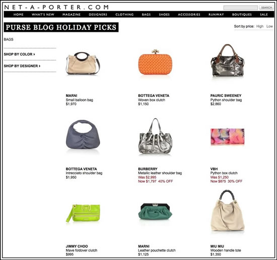 Purse Blog Holiday Picks