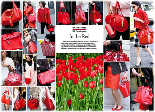 red handbags