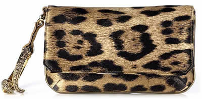 Roberto Cavalli Animal Print Bracelet Bag