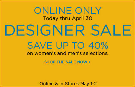 saks designer sale