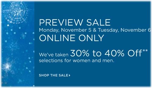 Saks Preview Sale