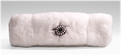 Salvatore Ferragamo Mink Clutch