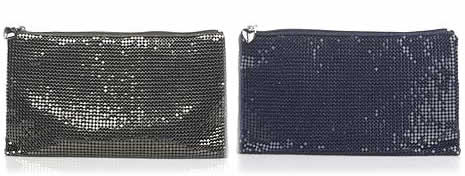 scoop mesh clutch bag