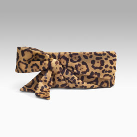 Valentino Leopard Printed Bow Clutch