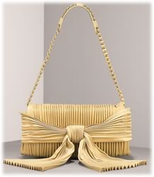 Valentino Pleated Bow Clutch