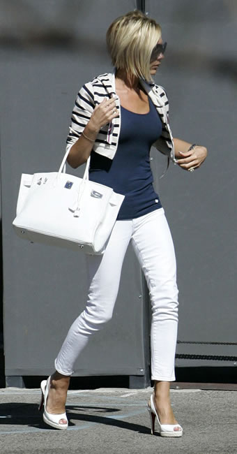 victoria beckham white hermes birkin2