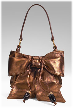 Yves Saint Laurent Metallic Bow Bag