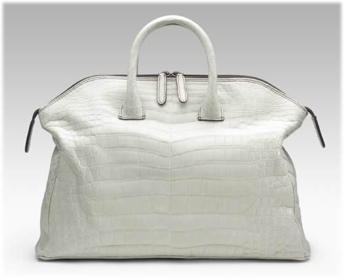 Zagliani Crocodile Tote1