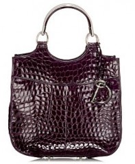 Dior 61 Croc-Stamped Tote