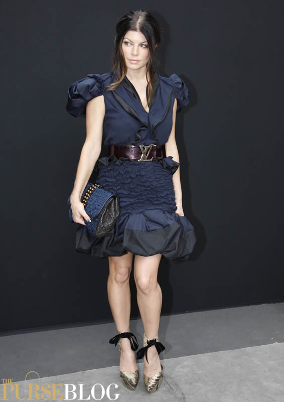 Louis Vuitton Series 2 Event: Navy dress, Beige bag & Stiletto sandals -  Meagan's Moda